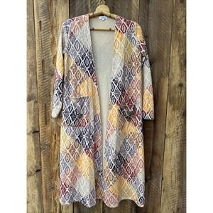 LuLaRoe Womans Size‎ S Boho Cottagecore Sarah Long Duster Cardigan Pockets